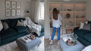 SNUG MAKEOVER WITH IKEA BILLY BOOKCASE HACK Laura MelhuishSprague [upl. by Vinna]