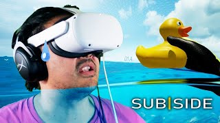 MAN WHO FEARS THE OCEAN PLAYS THE MOST REALISTIC UNDERWATER VR GAME  Subside  Demo Playthrough [upl. by Rivera]