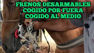 FRENOS O EMBOCADURAS DESARMABLES PARA CABALLOS cogido por fuera y cogido al medio [upl. by Bysshe]