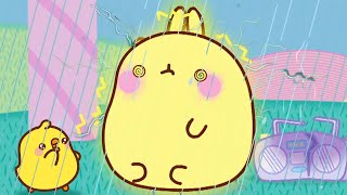 Molang and Piu Piu  Electro Molang  Cartoon for kids  Molang Funny Cartoons [upl. by Caassi]