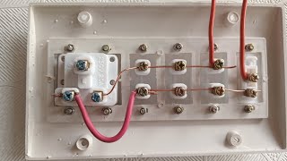 One Switch Three Socket amp Multi Socket Wiring Connection By Fet [upl. by Nyllij]