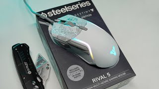 Unboxing Steelseries Rival 5 Destiny Limited Edition Multi Genre Gaming Mouse [upl. by Ridan]