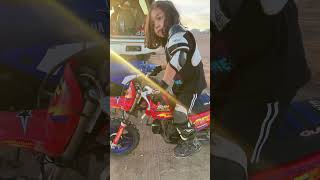 Kick start Yamaha pw50 a cambio de pistaches 😅 50cc dirtbike motovlog fun mx motocross [upl. by Annayd]