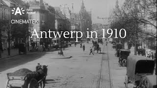 Antwerp in 1910  Rare film footage from the past [upl. by Annuahs]