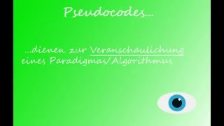 Pseudocode Grundlagen [upl. by Oicneconi]