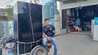 Memodifikasi kulkas set by set  pintu lemari hasilnya joss [upl. by Htaras778]