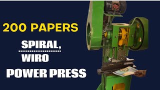 200 PAPERS SPIRALWIRO BINDING POWER PRESS MACHINE  6283183227 viralvideo [upl. by Luckett723]