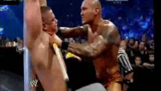 WWE Breaking Point 2009  John Cena vs Randy Orton  I Quit Match [upl. by Ajna]