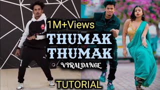 Thumak Thumak Dance Tutorial l GULABI SARARA l Harsh Dance Tutorial [upl. by Nylirek]