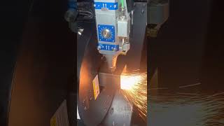 LXK9MAX laser piep cutting machine  High speed cutting tubecutting machine lasercuttinamachine [upl. by Weathers]