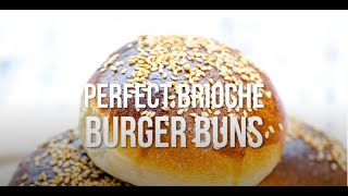 Light Brioche Burger Buns  Supergolden Bakes [upl. by Murdocca]