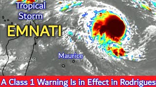 EMNATI Forms Expected to Become Severe Tropical Storm Today 17 February 2022 [upl. by Ynnhoj869]