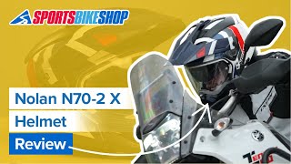 Nolan N702 X motorcycle helmet review  Sportsbikeshop [upl. by Ynnos]