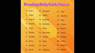 TRENDING 🔥 BABY GIRL NAMES  Baby Girl Names 2024  Baby girl names shortsfeeds babygirlnames 2 [upl. by Elkin]