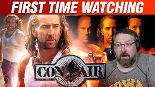 Hilarious Reaction to  Con Air 1997  First Time Watching nicolascage [upl. by Ynnaffit]