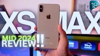 iPhone XS Max with iOS 18  Still Relevant iPhone XS Max 2024 REVIEW [upl. by Lilyan]