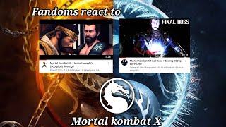 Fandoms react to Mortal Kombat X [upl. by Nyrat]