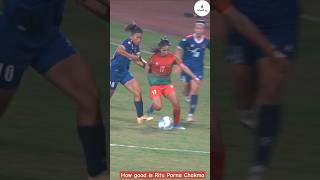 Ritu Poorna Chakma drible pass Rashmi foryou nepalifootball football footballshorts fyp fypシ゚ [upl. by Nailluj]