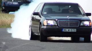 Mercedes S 600 V12 Biturbo 0270kmh acceleration and burnout  KO 860 [upl. by Rengaw]