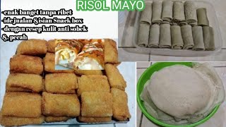 RESEP RISOL MAYO DENGAN RESEP KULIT ANTI SOBEK amp PECAH  Paling Mudah 100 Berhasil Untuk Pemula [upl. by Oremo]