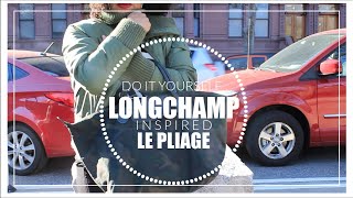 DIY LONGCHAMP LE PLIAGE TOTE BAG [upl. by Klenk477]