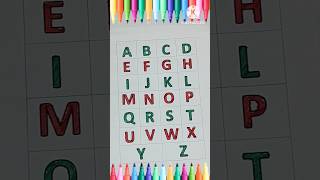 Alphabets for kids alphabet writing  a to z abcdefghaaru mantru shorts youtube shorts a abc [upl. by Gracye]