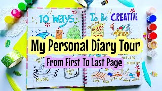 How to fill a Personal Diary from last to first page 😍 journalideas diaryideas [upl. by Aihcila]