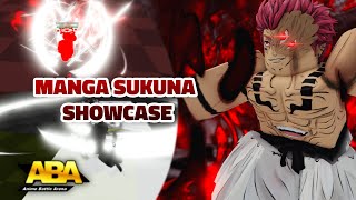 ABA INDEPTH MANGA SUKUNA SHOWCASE 1200 COMBO ALL SKILLS SHOWN [upl. by Parrott227]