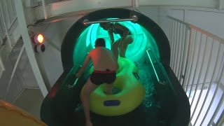 Crazy Tube Water Slide at Aquaboulevard [upl. by Eidnew]