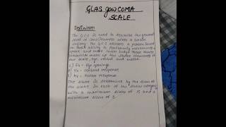 GCS Glasgow Coma Scale ASSIGNMENT Nursing fundamental [upl. by Meerek]