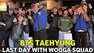 Taehyung Had His last Meal with Wooga Squad before His Military service BTS V With Wooga Squad [upl. by Anairad]