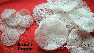 এখন বাড়িতেই বানান সাবুর পাপড়  HOW TO MAKE SABUDANA PAPAD AT HOME [upl. by Anitsim]