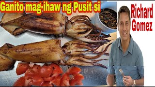 Pusit  Inihaw na PusitHow to Grill SquidCalamari Recipe [upl. by Stichter]