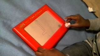 How to draw a sword with an etch a sketch [upl. by Anidem647]