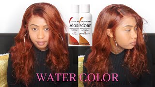 SZA inspired Auburn Copper Hair Water Color Method On Dark Hair [upl. by Kubis]