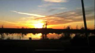 Mississippi Delta Sunset while driving down Highway 49 [upl. by Llerroj672]