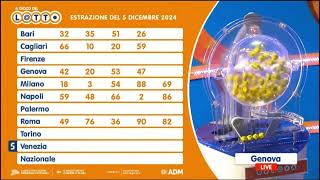 estrazione del 5 dicembre 2024 ci siamo quasial traguardo [upl. by Natale90]