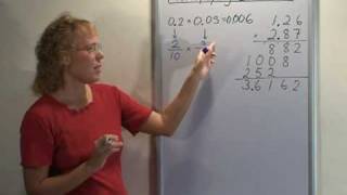 Multiply decimals by decimals  and why the rule works [upl. by Anaes]