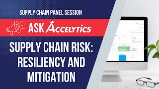 Supply Chain Risk Management Risk Mitigation and Resiliency with Anaplan  Accelytics Consulting [upl. by Octave671]