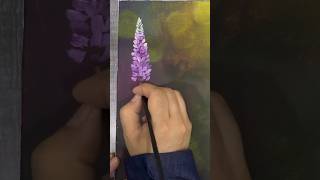 How to paint lupinefield reels nature art shorts [upl. by Aynosal652]