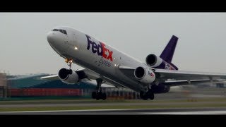 FedEx MD10 Full Takeoff [upl. by Kinch]