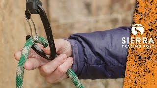 How To Clip A Quickdraw Rock Climbing Basics [upl. by Glynias]