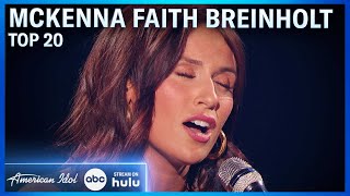 McKenna Faith Breinholt Piano Driven Cover of Joni Mitchells quotBoth Sides Nowquot  American Idol 2024 [upl. by Derril]