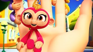 Fingerlings Tales  How The Fingerlings Travel Around Melody Village  Kids Cartoons [upl. by Kerr737]