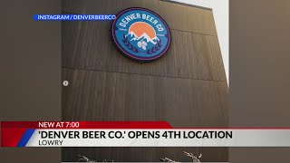 Denver Beer Co opens 4th location [upl. by Esinahs891]