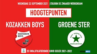 Hoogtepunten Kozakken BoysGroene Ster 22092021 [upl. by Ailisec]