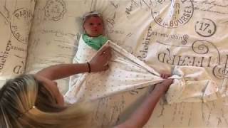 Aden amp Anais Swaddle Tutorial [upl. by Janiuszck]