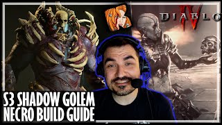 KRIPP’S SHADOW GOLEM NECRO BUILD GUIDE Season 3  Diablo 4 [upl. by Halilak]