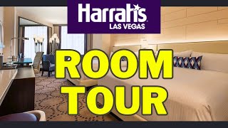 Harrahs Las Vegas Valley Deluxe Queen Room 2023 [upl. by Olenolin]