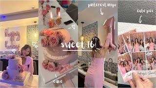 SWEET 16 birthday vlog 🎀 [upl. by Lrigybab973]